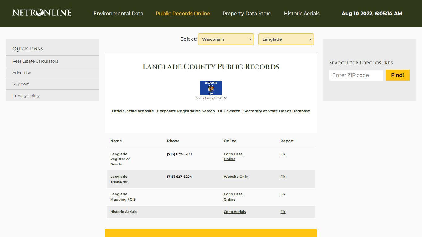 NETR Online • Langlade • Langlade Public Records, Search ...