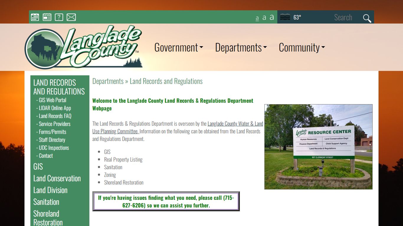 The Official Langlade County Government Web Site ...