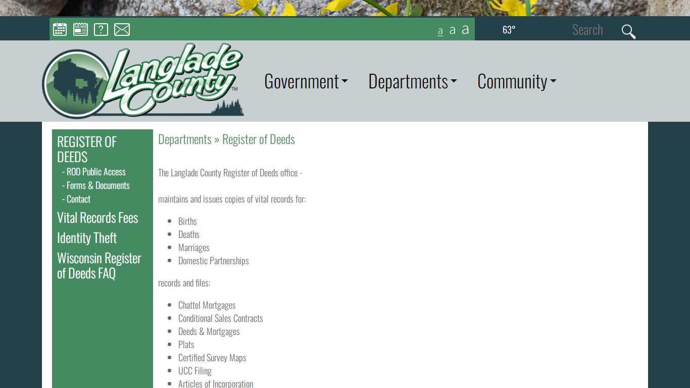 The Official Langlade County Government Web Site ...